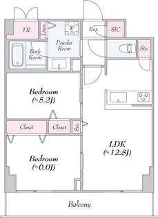 ロイジェント志村坂上【5階】の間取り