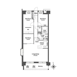 コンフォリア高島平【5階】の間取り