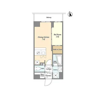 LA DOUCEUR志茂【4階】の間取り