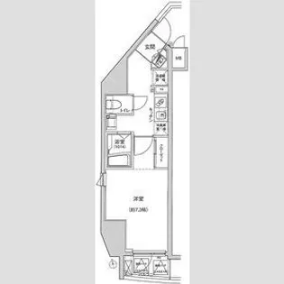 ハーモニーレジデンス東京シティゲート【9階】の間取り
