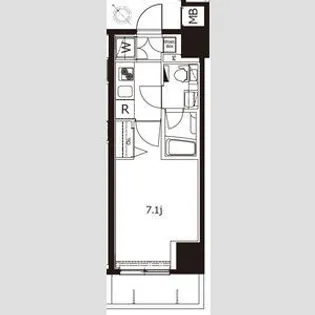 プレミアムキューブ東十条アリア【8階】の間取り