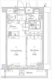グラントゥルース板橋本町【5階】の間取り