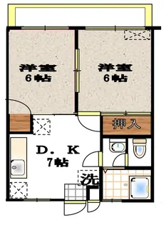 スターライトシティ小茂根【2階】の間取り