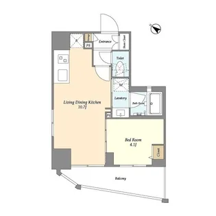 グランカーサ板橋本町【8階】の間取り