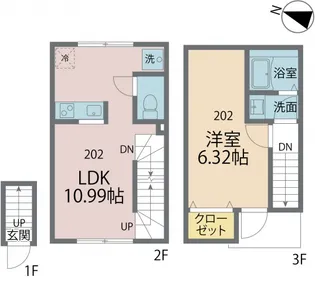 ブランシェ【202号室号室】の間取り