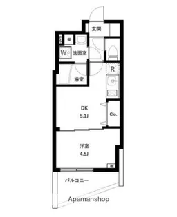 WHARF板橋本町【5階】の間取り