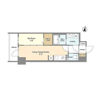 HF北千住レジデンス【8階】の間取り