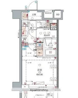 クレヴィスタ浮間舟渡【7階】の間取り