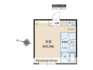 レピュア蓮根レジデンスEAST棟【4階】の間取り