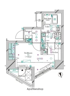ガリシア大塚駅前【8階】の間取り