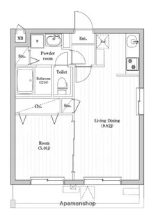 アーバンパーク六町【2階】の間取り