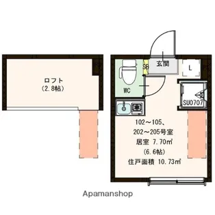 グランサムハウス王子神谷【2階】の間取り