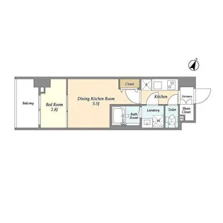 KDXレジデンス本蓮沼【13階】の間取り