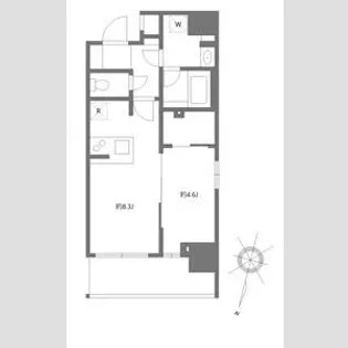 アジールコート板橋本町【6階】の間取り