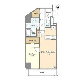 グランカーサ三ノ輪Ⅳ【14階】の間取り