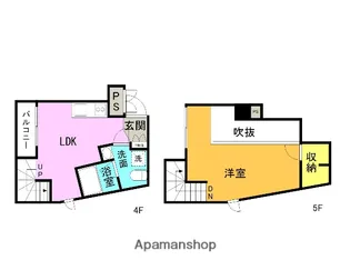 レピュア十条レジデンス【4階】の間取り