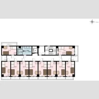 シェアス五反野【509号室】の間取り