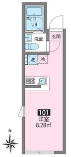 CASADIA赤塚【1階】の間取り