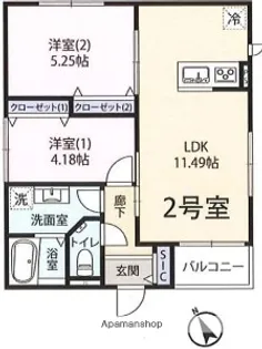 アーツ駒込【2階】の間取り