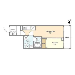 シーズンフラッツ中十条【6階】の間取り