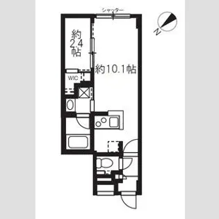 グローリオシェルト駒込【5階】の間取り
