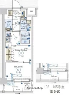 GENOVIA赤羽【4階】の間取り