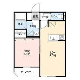 BLANC CUBE 赤羽【1階】の間取り
