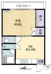ハイツ鈴木【1階】の間取り