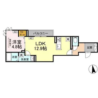 セレスティア豊島S【3階】の間取り