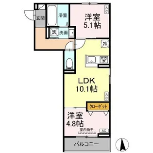 (仮称)足立区六町2丁目PJⅡ【3階】の間取り