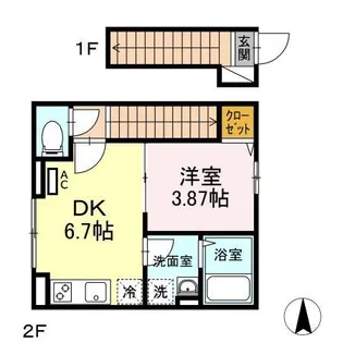 コージーコート SHIN【2階】の間取り