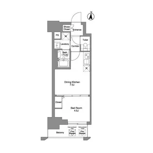 クラリティア綾瀬【5階】の間取り