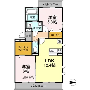 プランドールB【3階】の間取り