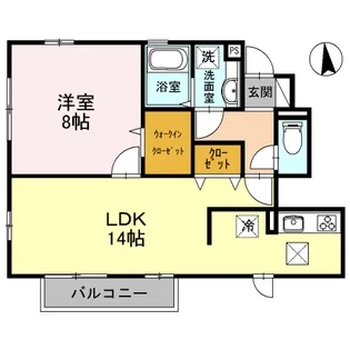 セジュールラック 南館【1階】の間取り