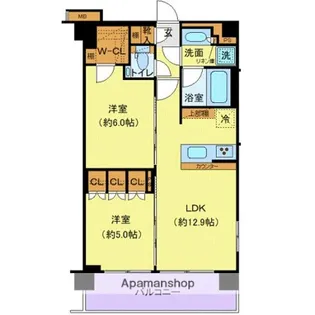 ジェノヴィア赤羽【4階】の間取り