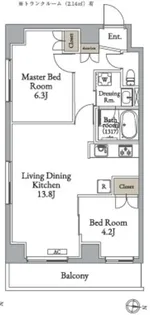 メトロステージ亀有【4階】の間取り