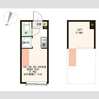 コラゾン【1階】の間取り