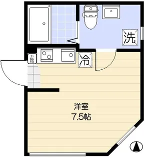 ユニヴェール西新井【2階】の間取り