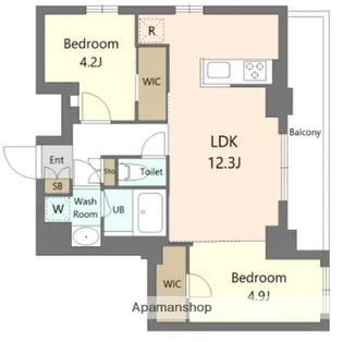 S−RESIDENCE北綾瀬AWESOME【4階】の間取り