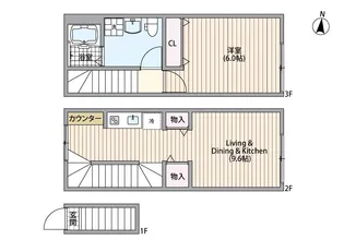 マーレ十条【2階】の間取り