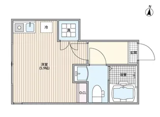 マーレ十条【1階】の間取り