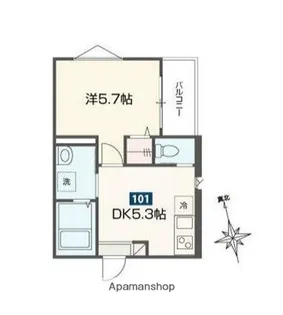 MELDIA西ヶ原【1階】の間取り