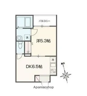 MELDIA西ヶ原【1階】の間取り