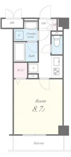 エスポアール扇西【4階】の間取り