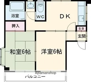 プチシャトー【2階】の間取り