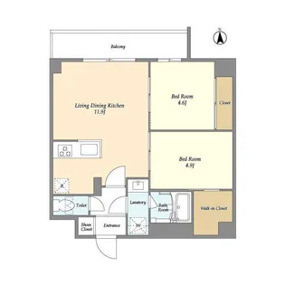 グランカーサ尾久【2階】の間取り