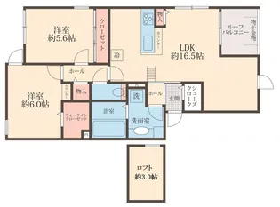 LULU西尾久【3階】の間取り