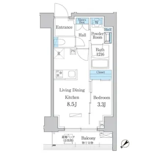 デュオフラッツ板橋大山【3階】の間取り