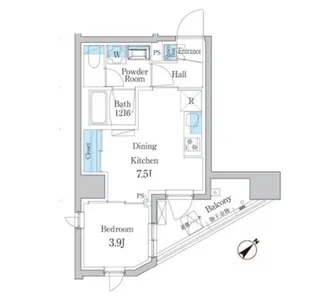 デュオフラッツ板橋大山【11階】の間取り