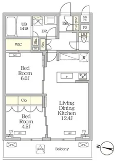 ミレーネ滝野川【5階】の間取り